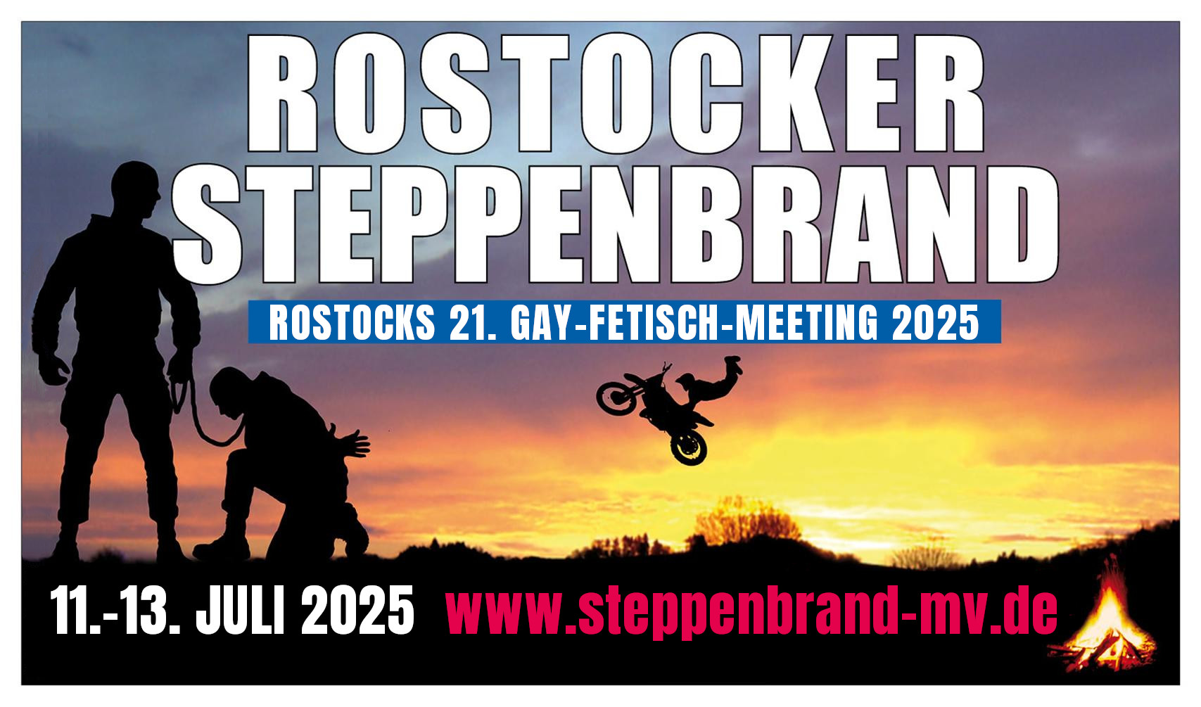 Banner fuer den Steppenbrand 2025